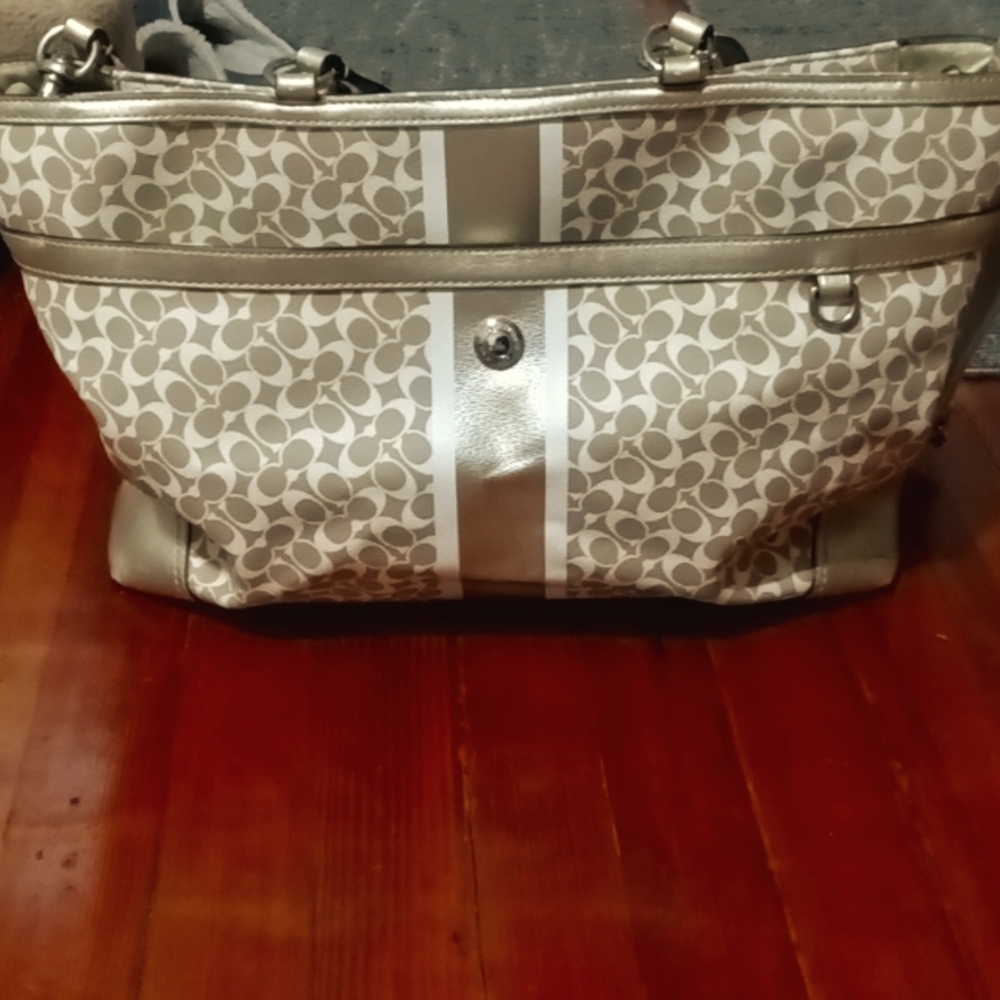 Coach large diaper tote bag